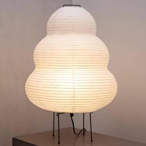 Nogy Noguchi Style Lamp • Akari Lamp • Japanese Lamp • Floor Paper Lamp • Rice Paper Floor Lamp • Chinese Lantern • Lampara de Pie para Sala • Japandi Style Lamp