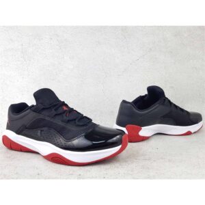 Nike Jordan Men's 11 CMFT Low Bred Black/White-Gym Red (DM0844 005) - 9