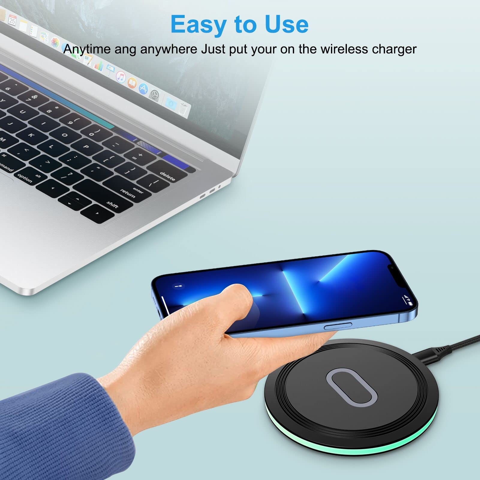 Pixel 7a Wireless Charger for Google Pixel 8 7 7 Pro 7 6 6 Pro 5,15W Wireless Charging Pad Samsung Phone Charger Station for Galaxy S24 Ultra S23 FE Ultra S23 S22 S20 Z Flip 5 Z Fold 5,iPhone 15 14 13