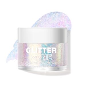 bestland holographic body glitter gel - cosmetic-grade, christmas glitter makeup for face, body, and hair, safe and easy to use, perfect for festivals parties, vegan & cruelty free (02 stardust pink)
