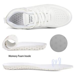 Recoisin Women's Walking Shoes Running Lightweight Tennis Sneakers New Available White