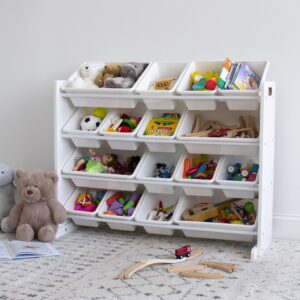 Humble Crew Toy Storage Organizers with Shelves and Storage Bins (White)