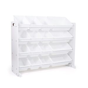 Humble Crew Toy Storage Organizers with Shelves and Storage Bins (White)