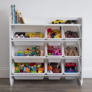 Humble Crew Toy Storage Organizers with Shelves and Storage Bins (White)