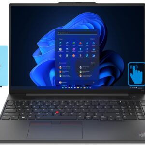 LENOVO Thinkpad E16 Gen 1 16.0" Touchscreen IPS WUXGA Display Laptop (Inteli5-1335U 10-Core, 16GB RAM, 512GB PCIe SSD, Intel UHD, WiFi 6, Backlit KYB, FP Reader, 2 Thunderbolt 4, Win 10 Pro) w/Hub