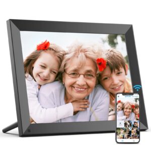 bsimb 15-inch 32gb wifi digital photo frame, extra large electronic picture frame with touch screen, share pictures&videos via app&email from anywhere, gift for mother's day