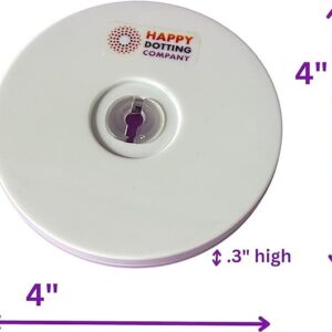 4” - Turntable for Painting - Happy Dotting Company - Best Small Turntable for dot Art - Must-Have Tool for Mandala Art Stone Painting - Lazy Susan - rotates 360 Degrees