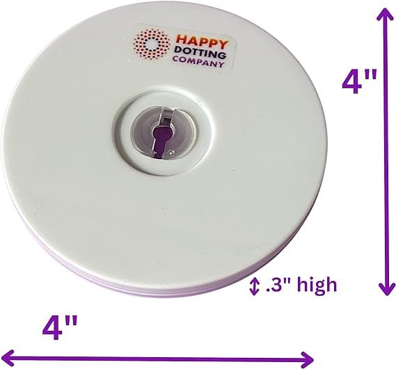 4” - Turntable for Painting - Happy Dotting Company - Best Small Turntable for dot Art - Must-Have Tool for Mandala Art Stone Painting - Lazy Susan - rotates 360 Degrees