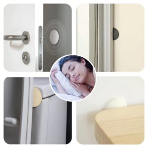 CQDAMENG - Door Stop - Door Stop Wedge - Made of Metal Good Zinc Alloy - Complimentary Two Anti-Collision mats in The Same Color - Restroom, Bedroom, Kitchen