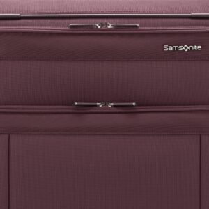Samsonite Lineate DLX Softside Expandable Luggage with Spinner Wheels, Merlot