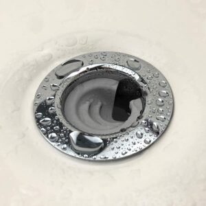 DrainFunnel Bathtub Drain Funnel for Hair Clog Prevention, 2 Size Pack 1.3"-1.7" Tub Drains (Gray)