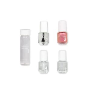 dazzle dry mini kit 4 step system - rose princess - a light dusty rose shimmer. full coverage simmer. (5 piece kit)