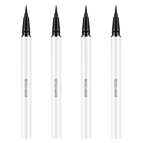 VANGAY Waterproof Eyeliner Pencil with Smooth Glide - Long-Lasting and Smudge-Proof Formula for Precise Application - Perfect for Eye Makeup Looks(4 Count, Dark Brown)