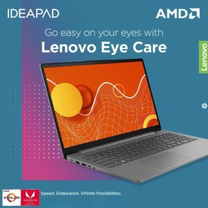 Lenovo IdeaPad Laptop, 15.6" HD Display, AMD Athlon Silver 3050U Processor, Windows 11 Home, 12GB RAM, 384GB SSD (128GB eMMC+256GB PCIe SSD), Webcam, HDMI, WiFi 6, USB Type-C, Long Battery Life, PCM