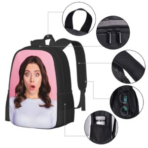 Custom Travel Laptop Backpack Personalized for Men Women with Text Image Customized Bookbag Computer Bags