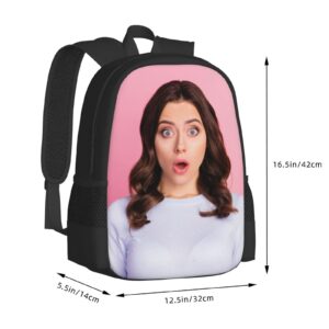 Custom Travel Laptop Backpack Personalized for Men Women with Text Image Customized Bookbag Computer Bags