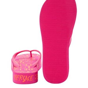 Versace Jeans Couture Pink Signature Sole Fashion Platform Flip Flop-6 for Womens