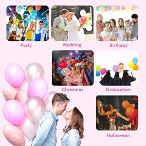 Balloon Pump Electric, SPLAKS Balloons Inflator Air Pump Portable Balloon Blower for Garland Arch, Party Decoration, Birthday, Gender Reveal, Graduation (Pink)