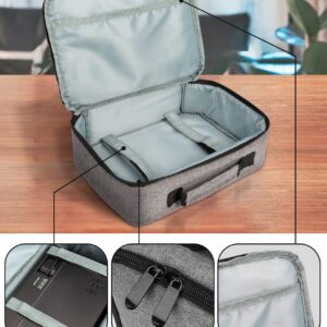 ELEPHAS Projector Case, Projector Carrying Bag with Accessories Pockets (12 x 7.5 x 4 Inches), Grey