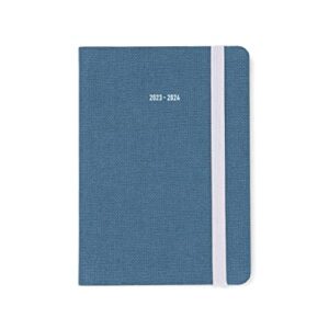 Letts Raw A6 day to a page with appointments 2023.2024 academic diary - teal