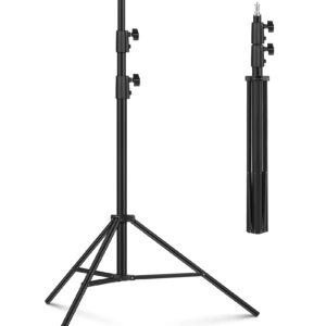 Photography Light Stand 9.2ft/110'', Sdfghj Heavy Duty Light Stand Aluminum Alloy Spring Cushioned Tripod for Ring Lights, Strobe Light, Reflectors, Softboxes, Umbrellas, Speedlite Flashes, 280cm