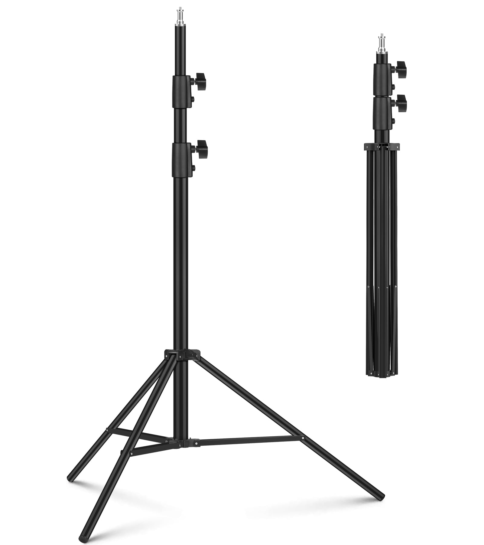 Photography Light Stand 9.2ft/110'', Sdfghj Heavy Duty Light Stand Aluminum Alloy Spring Cushioned Tripod for Ring Lights, Strobe Light, Reflectors, Softboxes, Umbrellas, Speedlite Flashes, 280cm