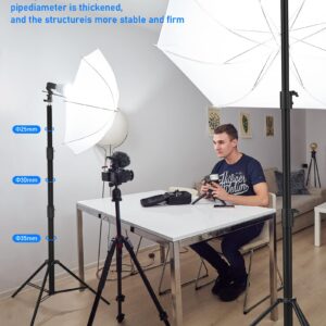 Photography Light Stand 9.2ft/110'', Sdfghj Heavy Duty Light Stand Aluminum Alloy Spring Cushioned Tripod for Ring Lights, Strobe Light, Reflectors, Softboxes, Umbrellas, Speedlite Flashes, 280cm