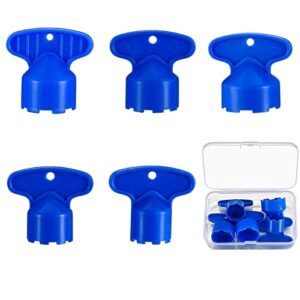 5 pcs faucet aerator key removal wrench tool, cache aerator key sink aerator wrenches removal tool, replacement cache aerators removal tool for bathroom kitchen sink, m 16.5, 18.5, 21.5,22.5,24 mm