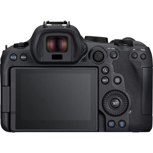 Canon EOS R6 Mark II Mirrorless Camera with 24-105mm f/4 Lens (5666C011) + 64GB Card + Case + Corel Photo Software + 2 x LPE6 Battery + Card Reader + LED Light + More (INTL. Model) (Renewed)