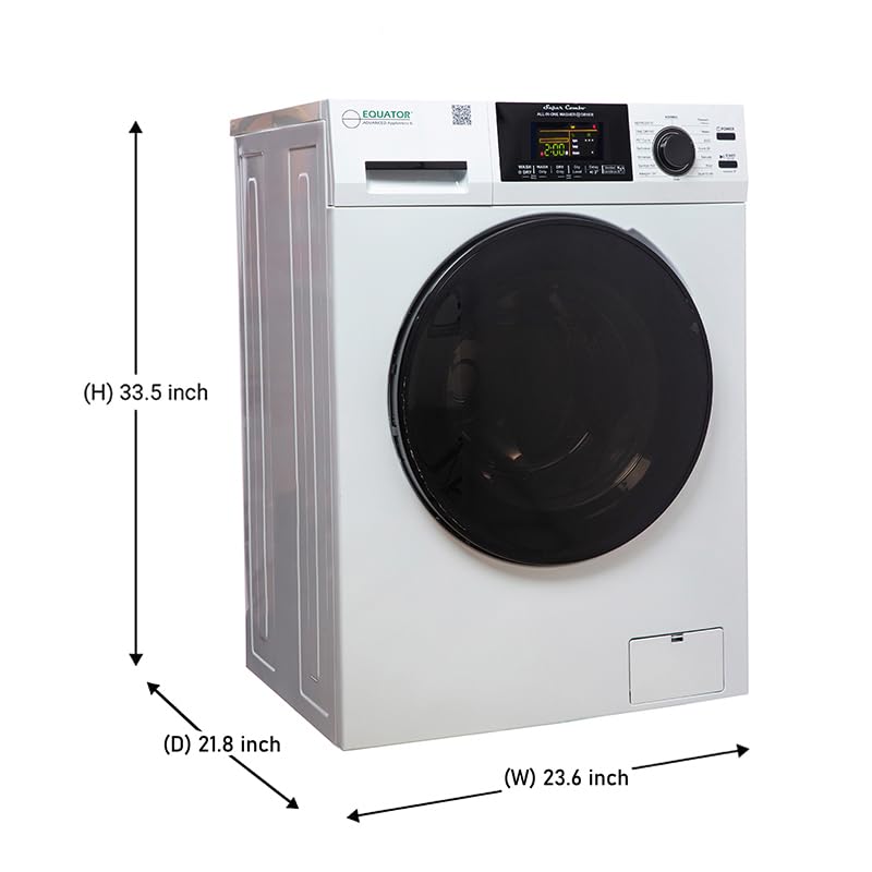 Equator All-in-One Washer Dryer VENTLESS/VENTED PET cycle 1.62cf/15lbs 110V