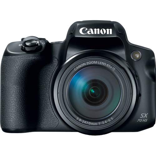 Canon PowerShot SX70 HS Digital Camera (3071C001) - with 32GB Memory Card, Bag, Cleaning Kit, More (Renewed)
