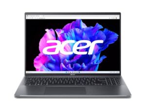 acer swift go 16 thin & light laptop | 16" 1920 x 1200 100% srgb 400nit display | intel core i5-1335u | intel iris xe graphics | 8gb lpddr5 | 512gb gen 4 ssd | intel wifi 6e ax211 | sfg16-71-52sd