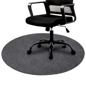 protect your floors with our office chair mat - desk floor mat for carpet and hardwood - heavy duty chair mats for rolling chairs and computer use (grey)