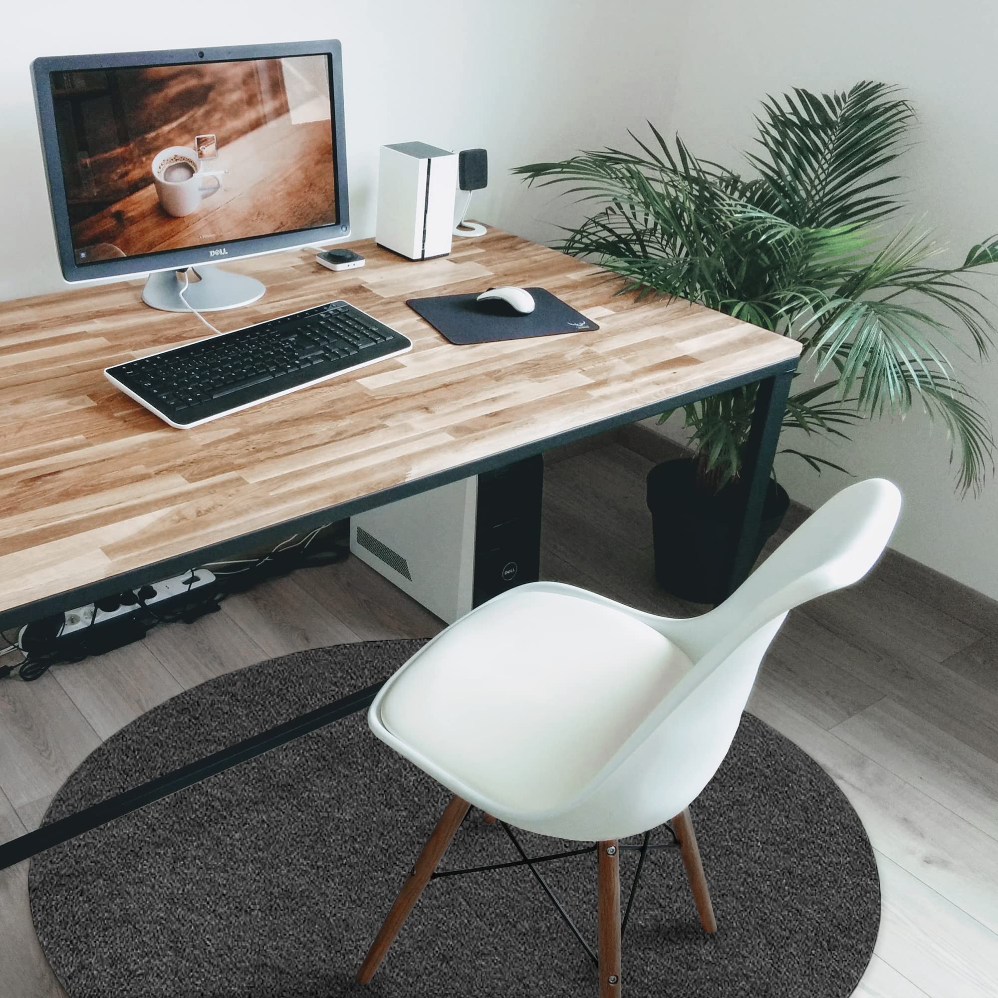 Protect Your Floors with Our Office Chair Mat - Desk Floor Mat for Carpet and Hardwood - Heavy Duty Chair Mats for Rolling Chairs and Computer Use (Grey)