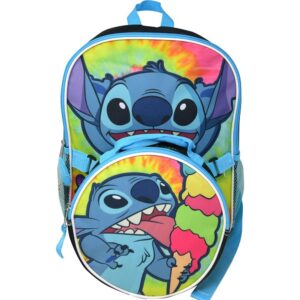 disney stitch 16 inches large backpack with lunch bag- stbl