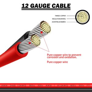 GELRHONR 14AWG DC8mm Male to SAE Plug Adapter Cable,with DC8mm Female to DC5525mm Male Adapter, for RV & Solar Generator Portable Solar Panel-1.8M/5.9Ft