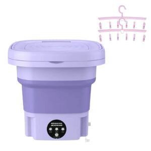 portable washing machine,mini washer suitable for washing small pieces of clothing, baby clothes,underwear,socks,portable washer machine for apartments, dormitories, camping,rv purple