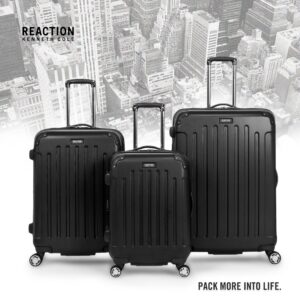 Kenneth Cole REACTION Renegade Luggage Expandable 8-Wheel Spinner Lightweight Hardside Suitcase, Fuchsia, 28-Inch Checked