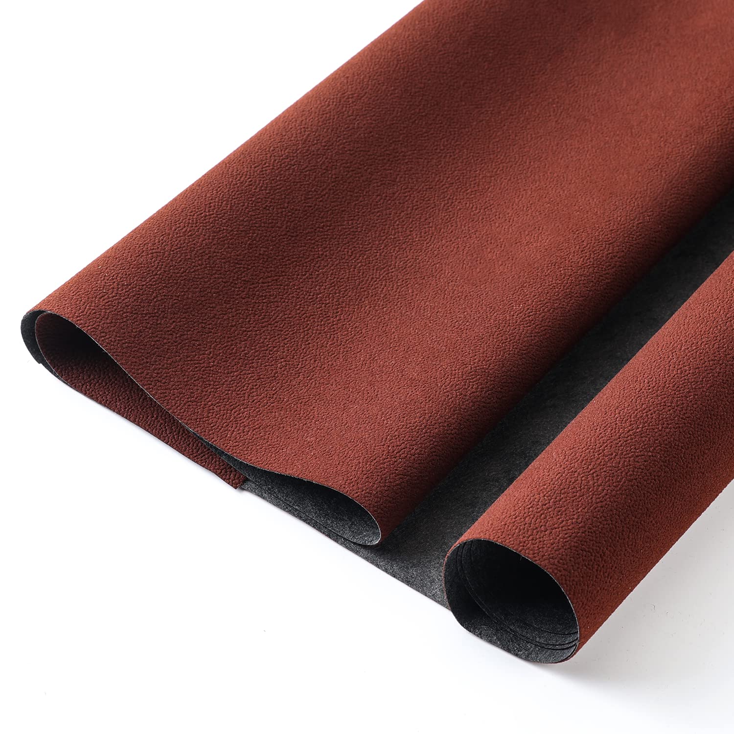 Peel Stick Velvet Flock Liner 14" x 98" Self Adhesive Texture Velvet for Jewelry Drawer Craft Fabric Art & Crafts, Drawer DIY Felt Liner (Coffee)