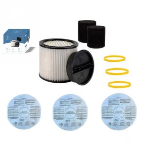 replacement filter for shop vac filters 90304/90585/ 90107/90333/90350 for shop vac filter, fits most wet/dry vacuum cleaner 5 gallon and above-10pack (90304+90585 * 2+90107 * 3)