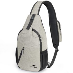 n nevo rhino sling backpack multipurpose crossbody bag sling bag daypack for travel hiking sports (grass4)