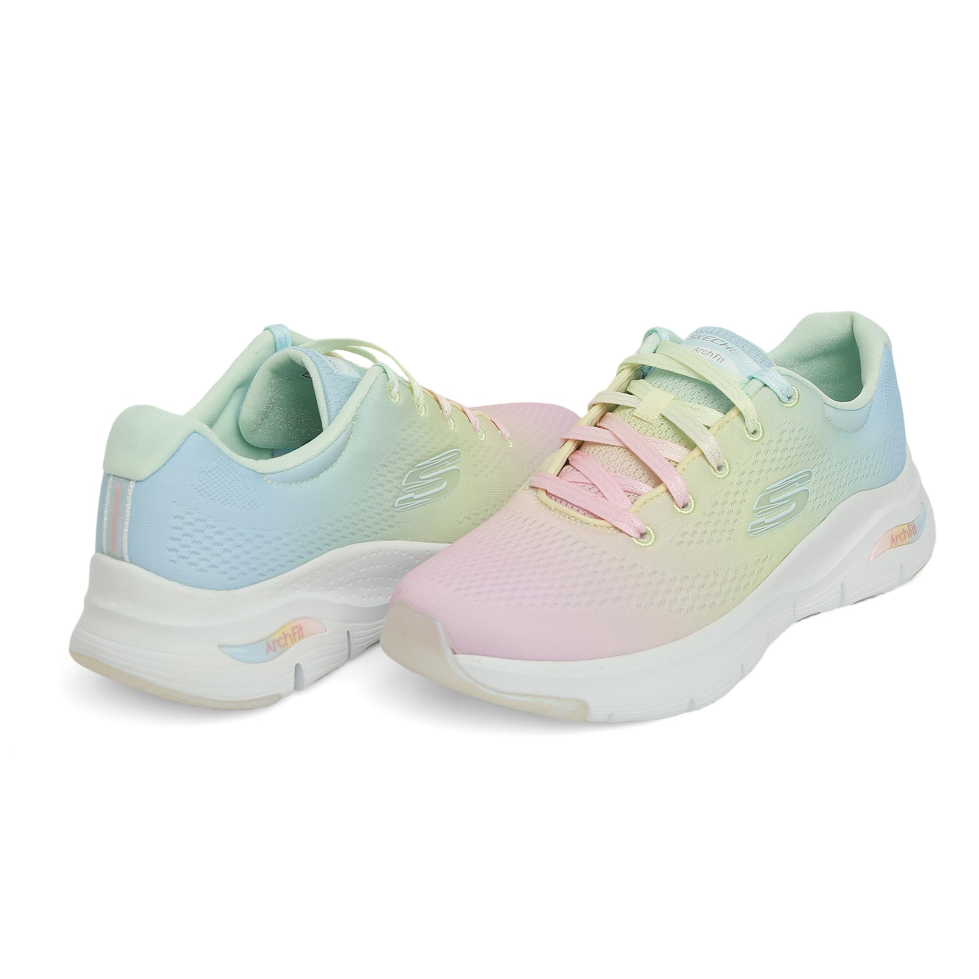 Skechers-Womens-Arch FIT-Dreamy Day -Sneakers, Multicolor, 5 UK (8 US)