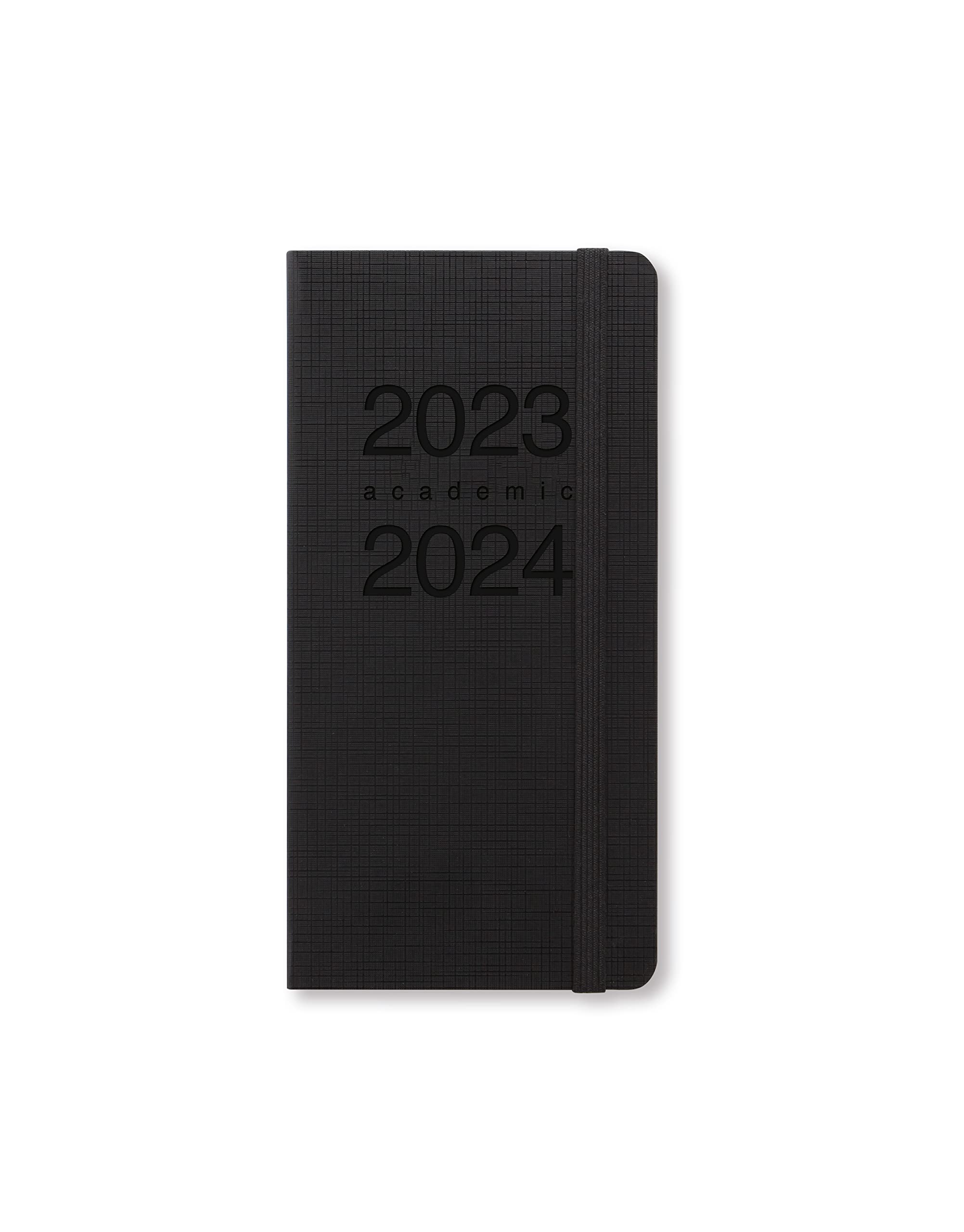 Letts Memo Slim academic 2023.2024 week to view diary - black