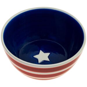 boston international - candy bowl - red stripe blue star, 1 cup