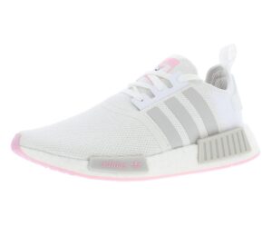 adidas originals nmd_r1 w womens shoes size 10, color: cloud white/grey one/true pink-footwearwhite