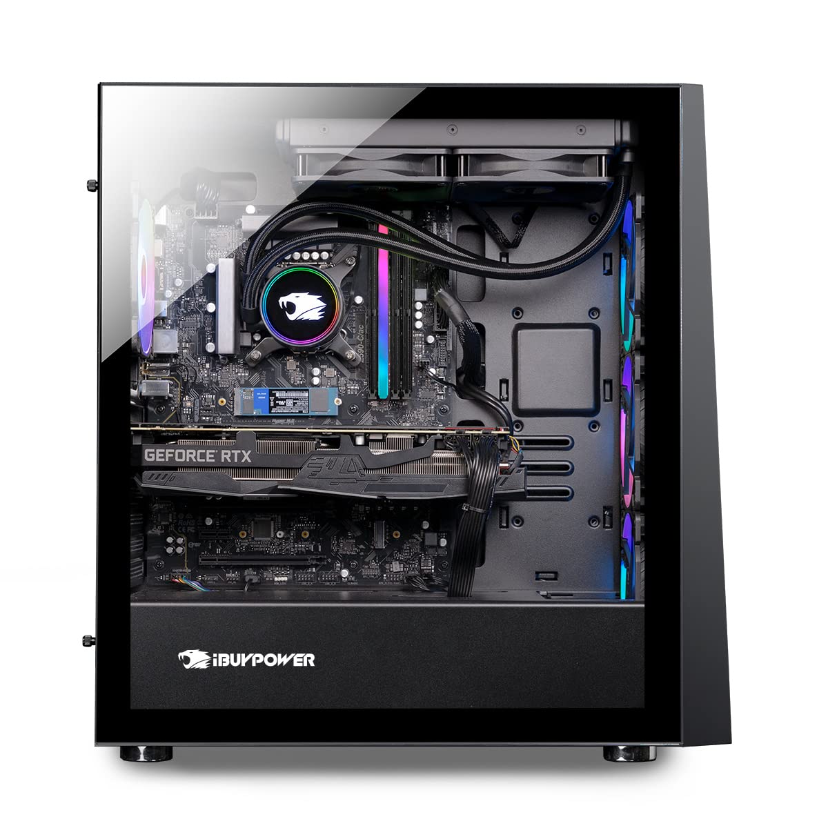 iBuyPower Pro Gaming PC Computer Desktop SlateHakoA5N36T01 (Ryzen 5 7600 3.8GHz, GeForce RTX 3060Ti 8GB, 16 GB DDR5 RAM, 1TB NVMe SSD, WiFi Ready, Windows 11 Home)