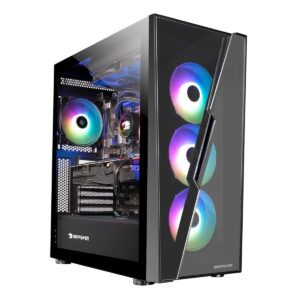 iBuyPower Pro Gaming PC Computer Desktop SlateHakoA5N36T01 (Ryzen 5 7600 3.8GHz, GeForce RTX 3060Ti 8GB, 16 GB DDR5 RAM, 1TB NVMe SSD, WiFi Ready, Windows 11 Home)