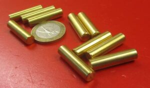 360 brass dowel pin 1/4" diameter x 1.00" length 10 pcs