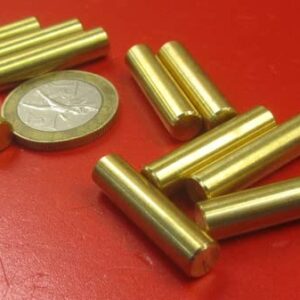 360 Brass Dowel Pin 1/4" Diameter x 1.00" Length 10 Pcs