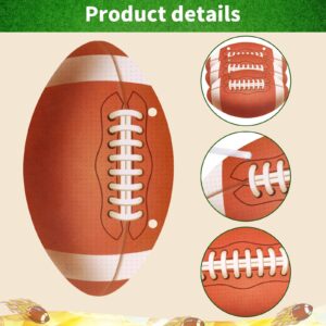 Waenerec Football Banners Garland 32pcs Football Cutouts Football Hanging Swirl Sports Theme Birthday Party Supplies for Baby Shower Home Classroom Favor Decorations
